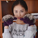 Hedgehog Shape Winter Mittens-Gloves & Mittens-Kirijewels.com-Purple-Kirijewels.com