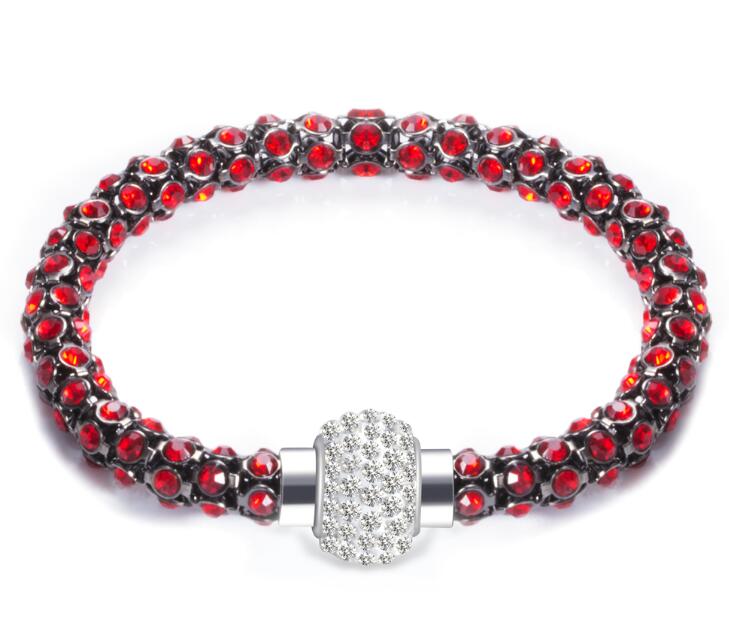 Best Design Silver Crystal Bracelet-Charm Bracelets-Kirijewels.com-red-Kirijewels.com
