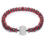 Best Design Silver Crystal Bracelet-Charm Bracelets-Kirijewels.com-red-Kirijewels.com