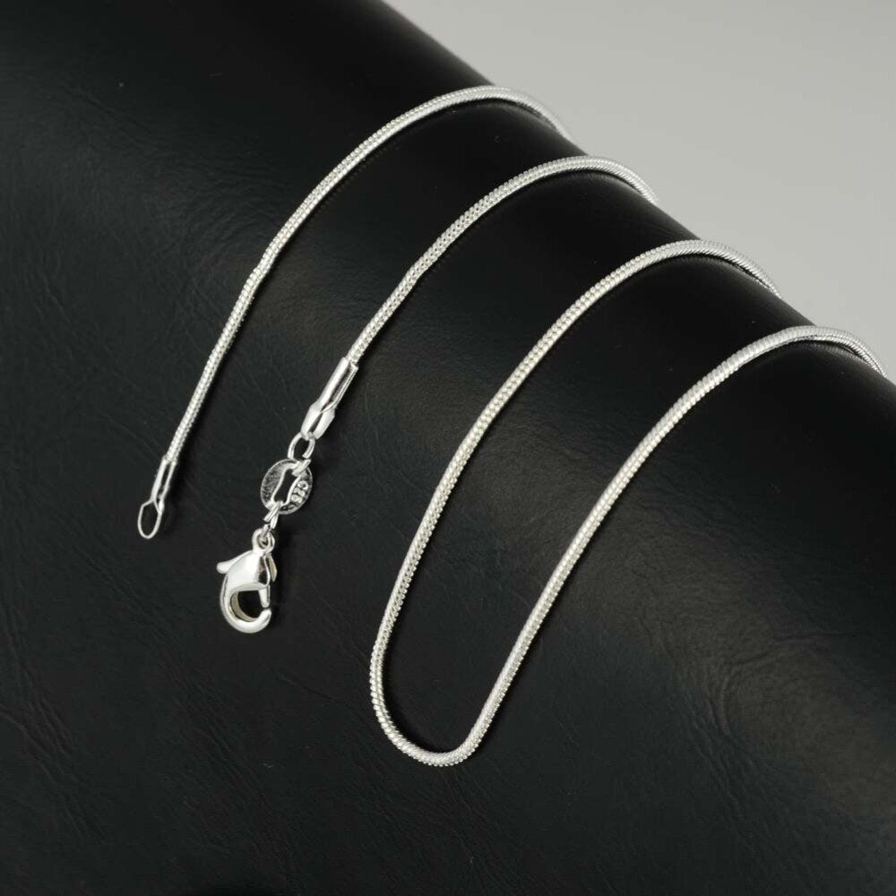 Olivia 925 Sterling Silver Snake Chain Necklace