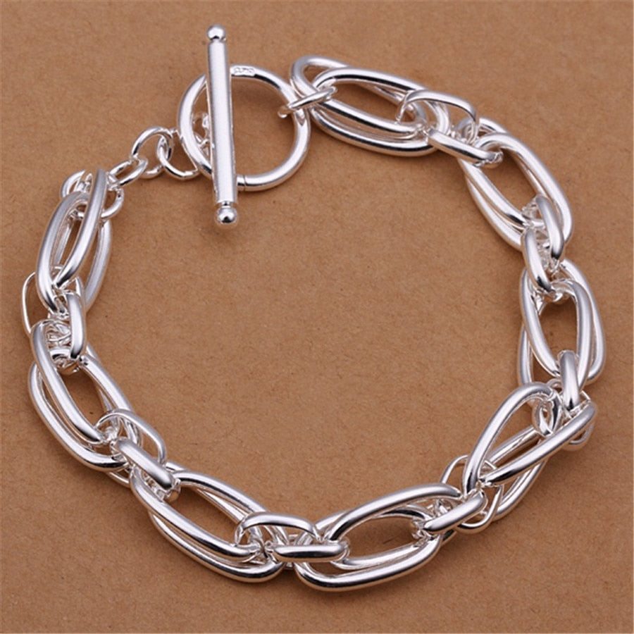 Noble Romantic Copper Wedding Link Chain Bracelet