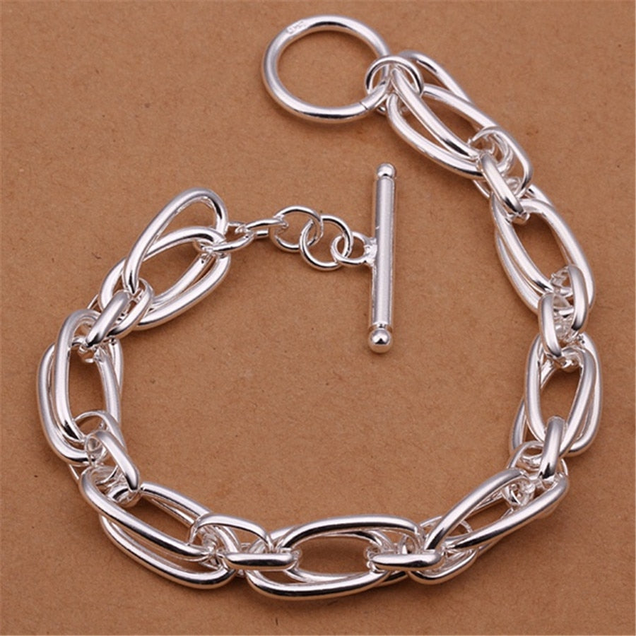 Noble Romantic Copper Wedding Link Chain Bracelet