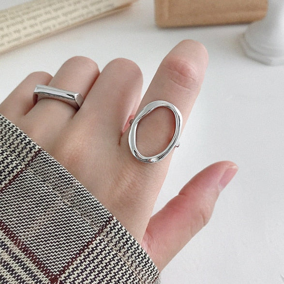Thumb Ring, Chevron Moonstone Ring, Boho Sterling Silver Ring for Women,  Simple Ring, Stone Gemstone, Bohemian Jewelry - Etsy