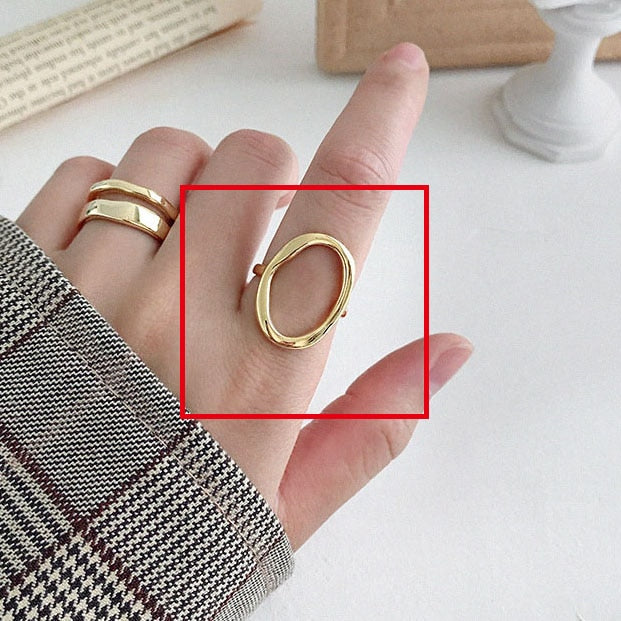 Wide Finger Adjustable Thumb Ring