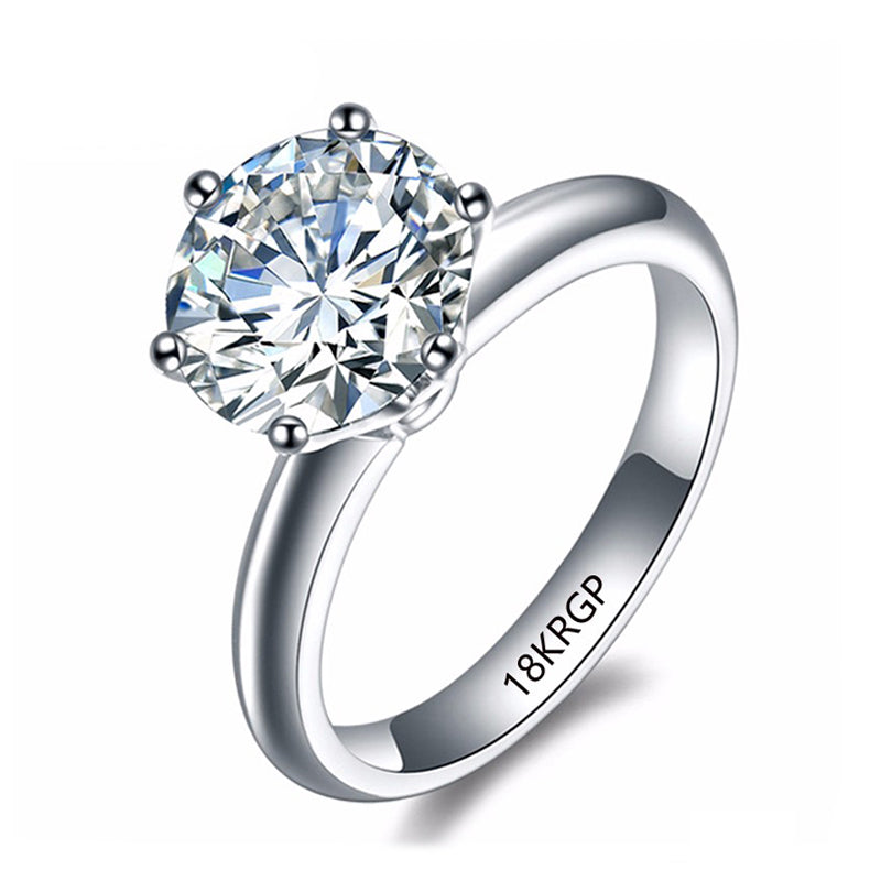 Original 18K White Gold 2.0ct Lab Diamond Wedding Ring