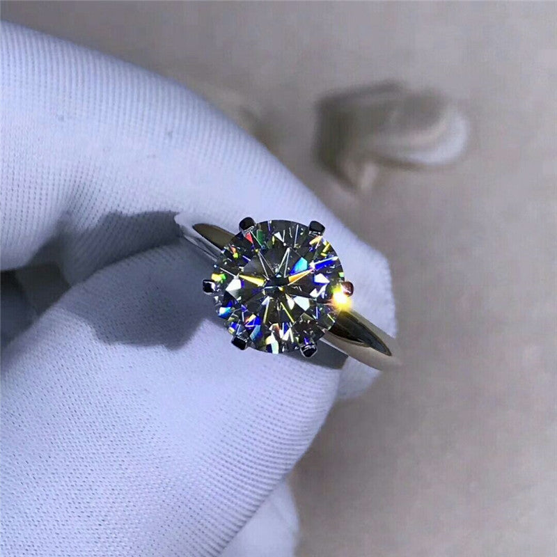Original 18K White Gold 2.0ct Lab Diamond Wedding Ring