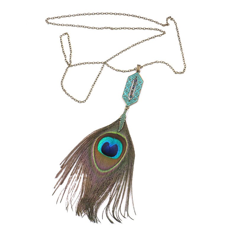 Bohemian Dreamcatcher Feather Necklace
