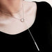 Circle Strip 925 Sterling Silver Chain Necklace - Kirijewels.com