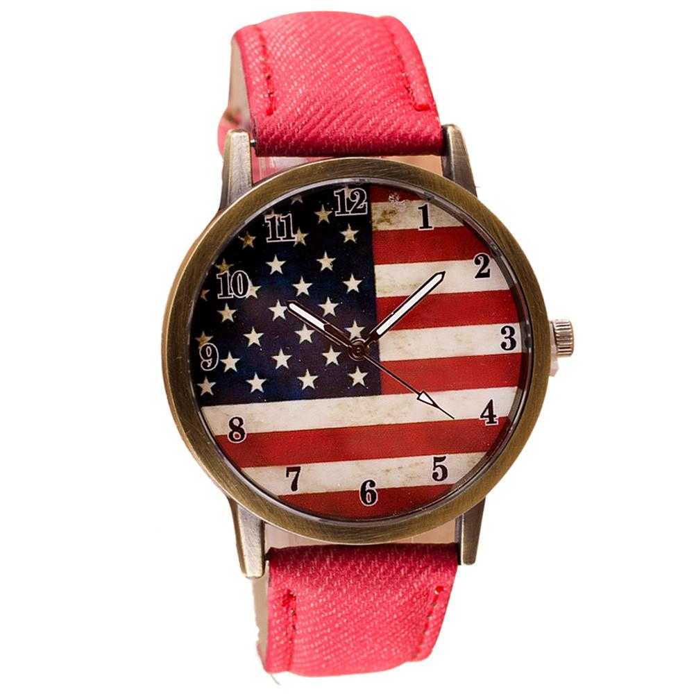 Free American Flag Watch-Watch-Kirijewels.com-Red-Kirijewels.com