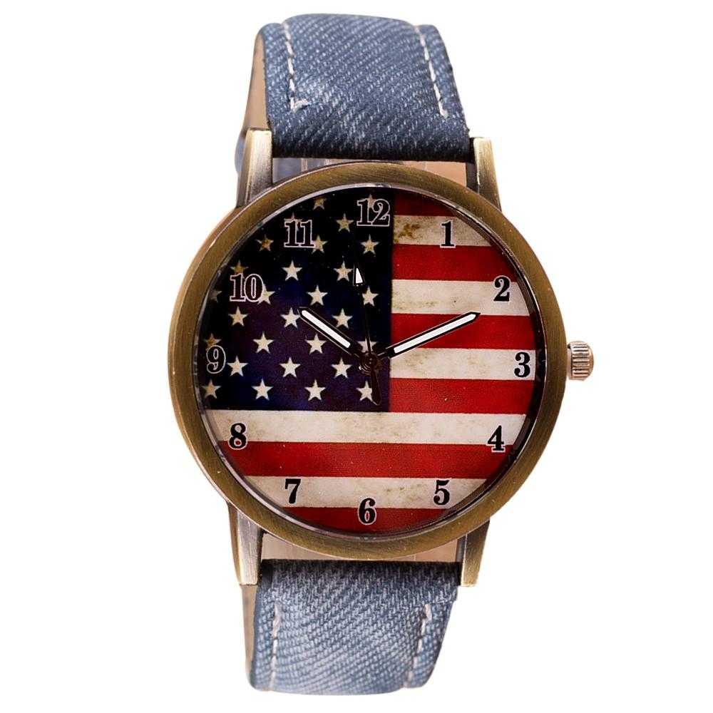 Free American Flag Watch-Watch-Kirijewels.com-Dark Blue-Kirijewels.com