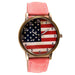 American Flag Watch-Watch-Kirijewels.com-Pink-Kirijewels.com