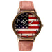 Free American Flag Watch-Watch-Kirijewels.com-Brown-Kirijewels.com
