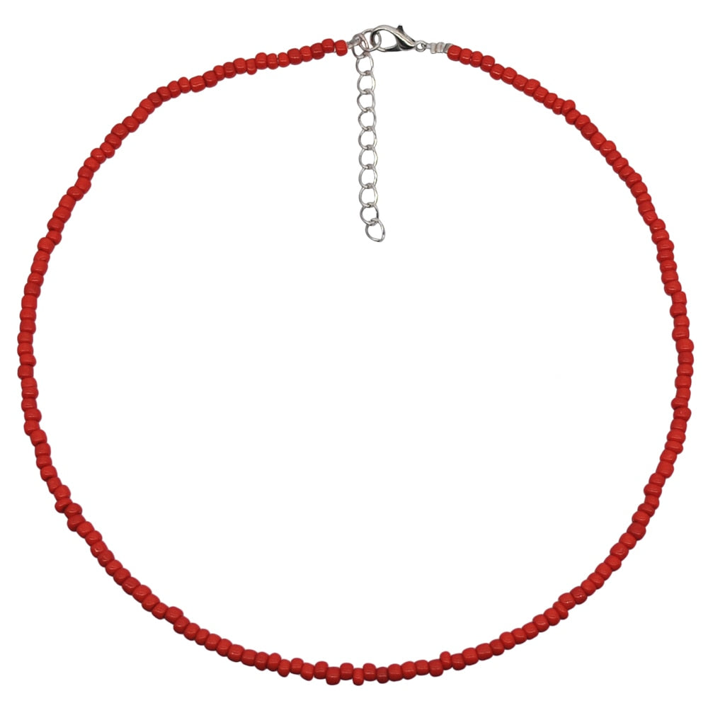 Bohemian Handmade Seed Beads Necklace
