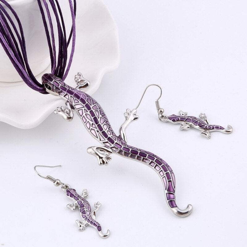 Demoiselle Rope Chain Dragonfly Jewellery Set