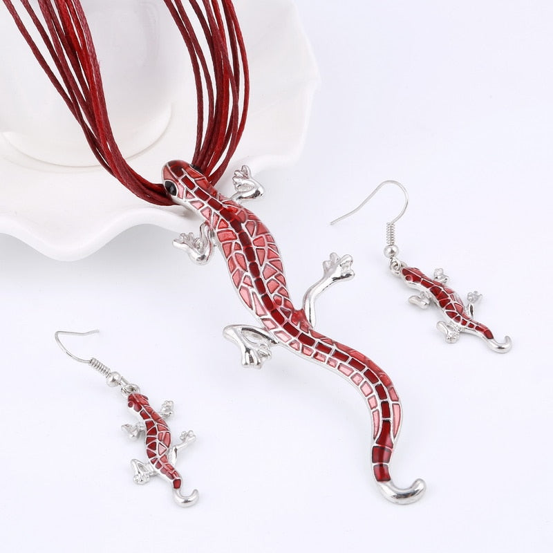 Demoiselle Rope Chain Dragonfly Jewellery Set