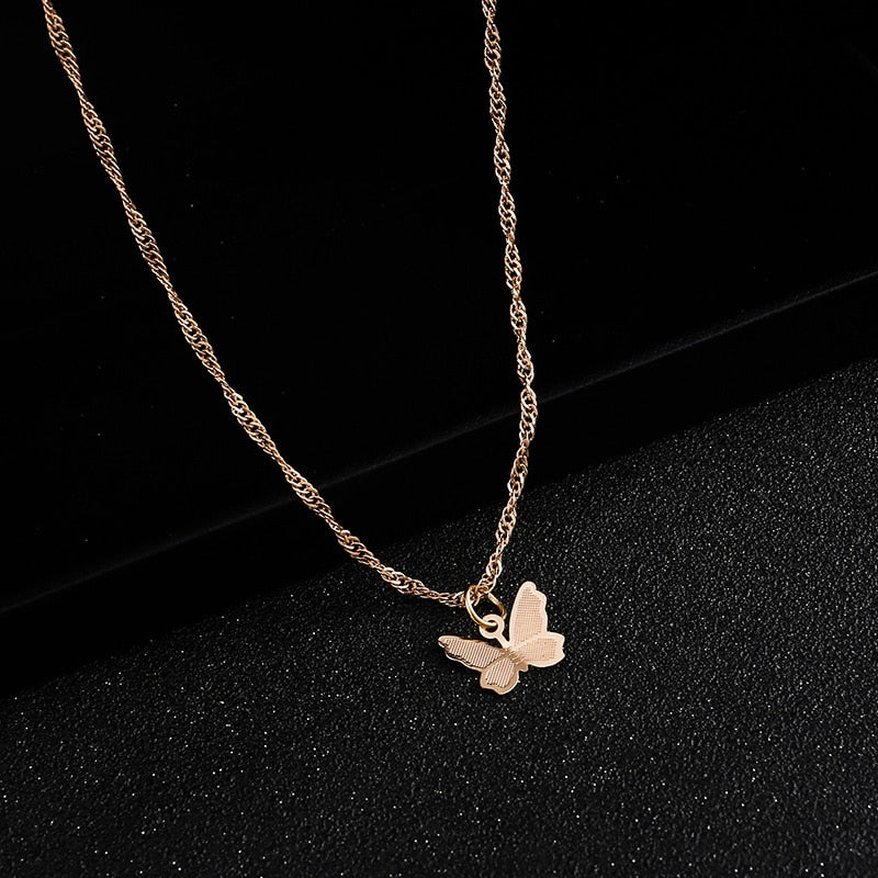Aesthetic Niche Clavicle Butterfly Necklace