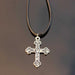 Elephant Wing Cross Love Leather Necklace-Pendant Necklaces-Kirijewels.com-N697-Kirijewels.com