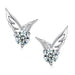Free Angel Wing Crystal Earrings-earrings-Kirijewels.com-Silver-Kirijewels.com