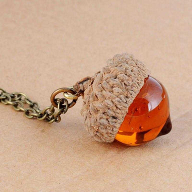 Free Acorn Necklace-Necklace-Kirijewels.com-Golden-Kirijewels.com