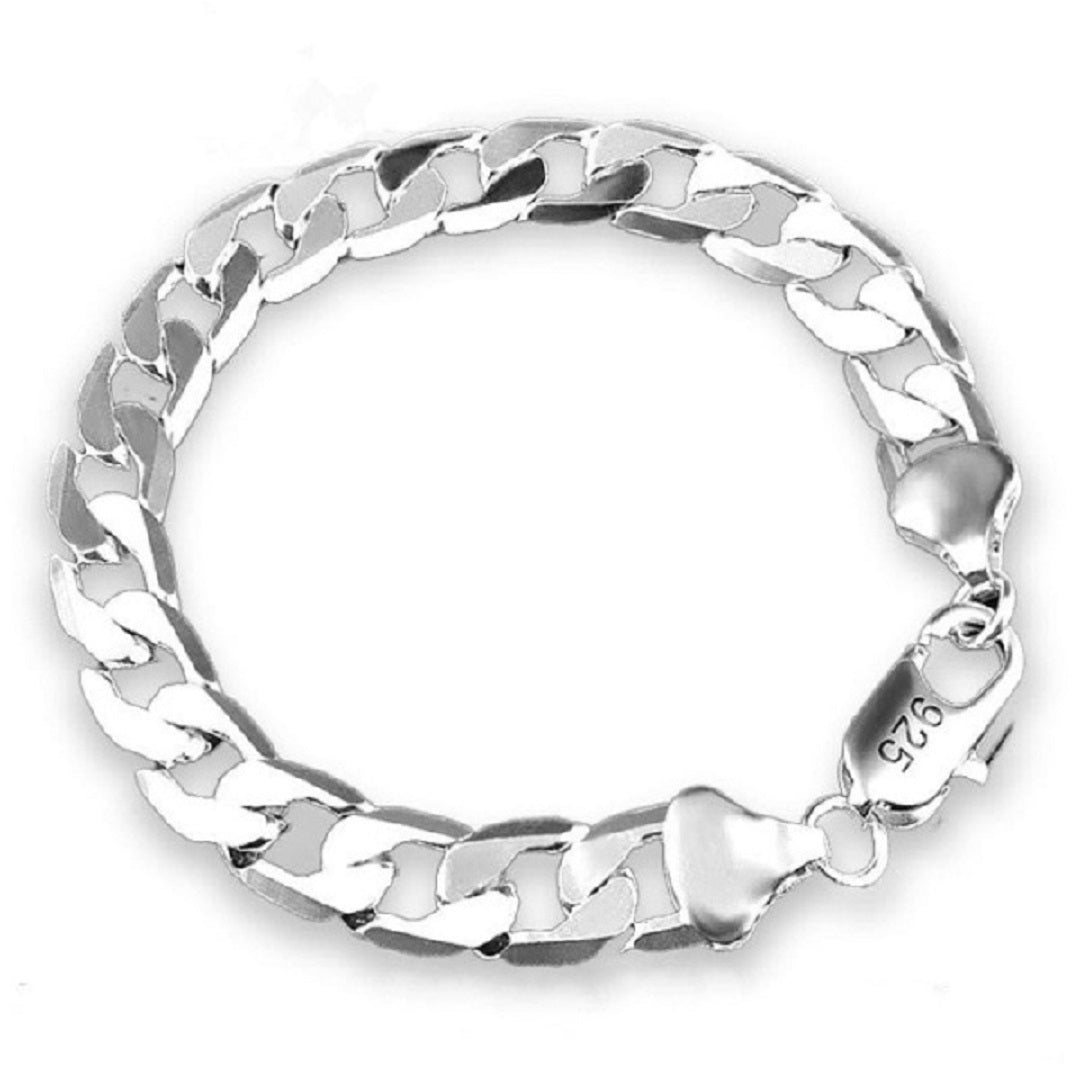 Diana 925 Sterling Silver Sideways Cuff Bracelet