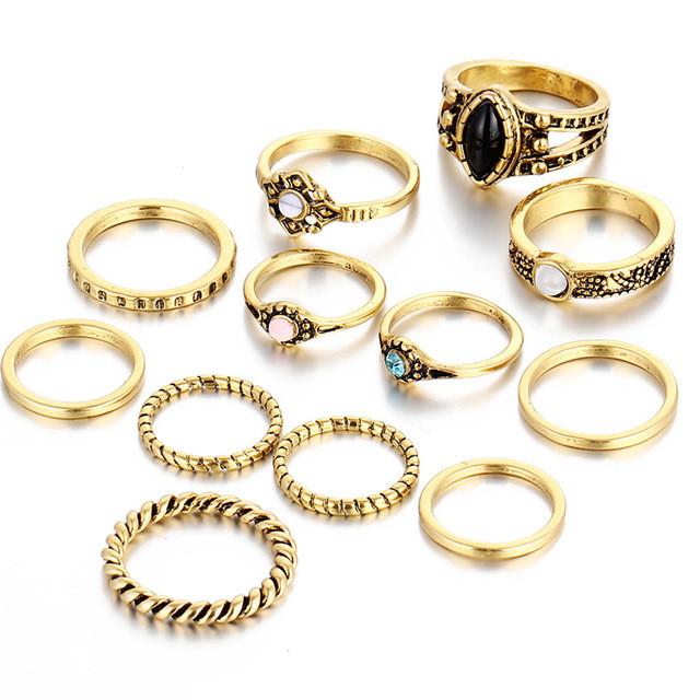 Antique Gold Boho Charm Knuckle Ring-Rings-Kirijewels.com-Silver-Kirijewels.com