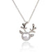 Simulated Pearl Antlers Christmas Necklace-Necklace-Kirijewels.com-Gold-Kirijewels.com