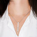 Eva Engraved Vertical Bar Necklace - Kirijewels.com