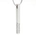 Eva Engraved Vertical Bar Necklace - Kirijewels.com