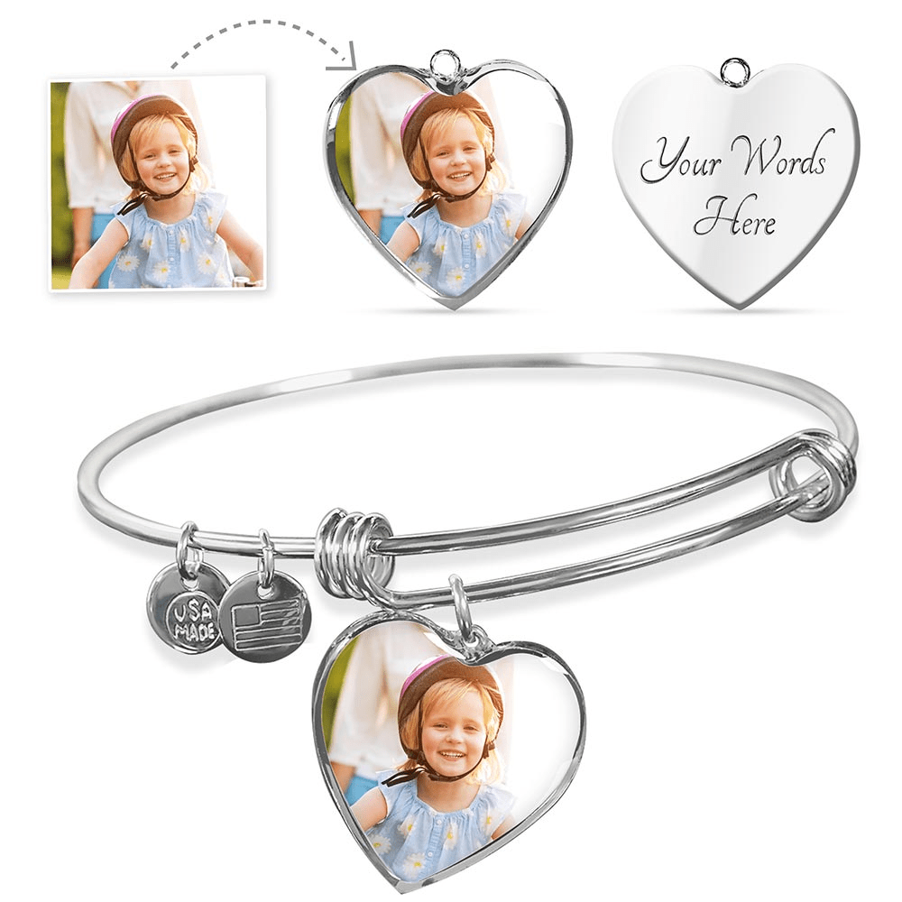 I Love My Daughter Necklace-Jewelry-ShineOn Fulfillment-Luxury Bangle (Silver)-Yes-Kirijewels.com