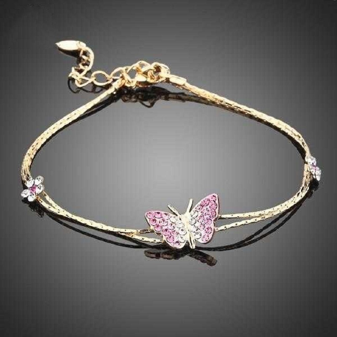 Stellux Crystal Butterfly Bracelet