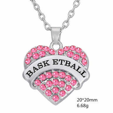 Basketball Necklace-Necklace-Kirijewels.com-Pink-Kirijewels.com