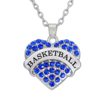 Free Basketball Necklace-Necklace-Kirijewels.com-Blue-Kirijewels.com