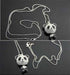 Enamel Panda Necklace-Pendant Necklaces-Kirijewels.com-Silver-Kirijewels.com