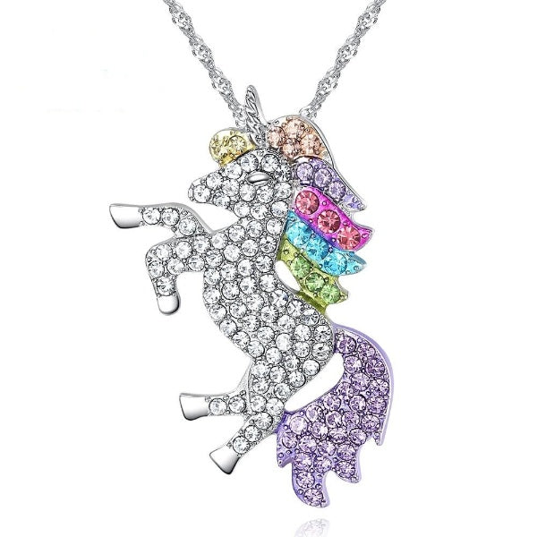 Toby Unicorn Rainbow Necklace