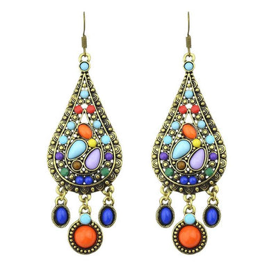 Free New Elegant Drop Bohemian Crystal Big Earrings-earrings-Kirijewels.com-Multi-Kirijewels.com