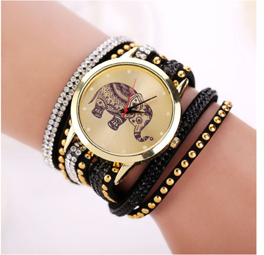 Elephant Bracelet Wrist Watch