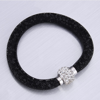 Mesh Bracelet-Bracelet-Kirijewels.com-Black-Kirijewels.com