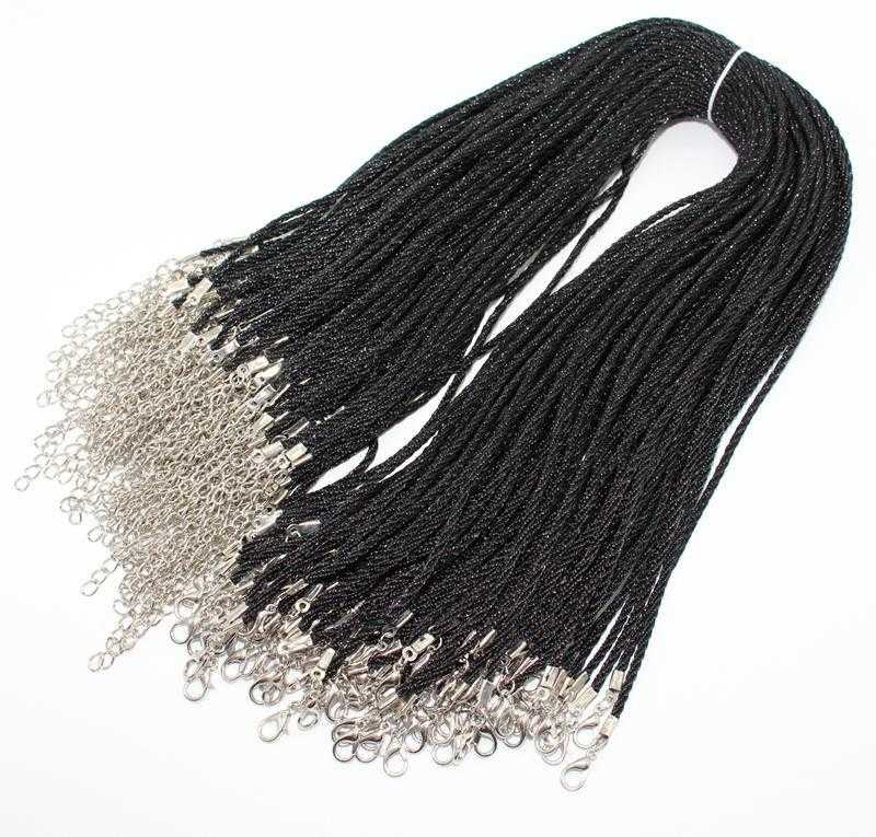 Free Twisted Braided Rope Chain Necklace-Necklace-Kirijewels.com-Black-45cm-Kirijewels.com