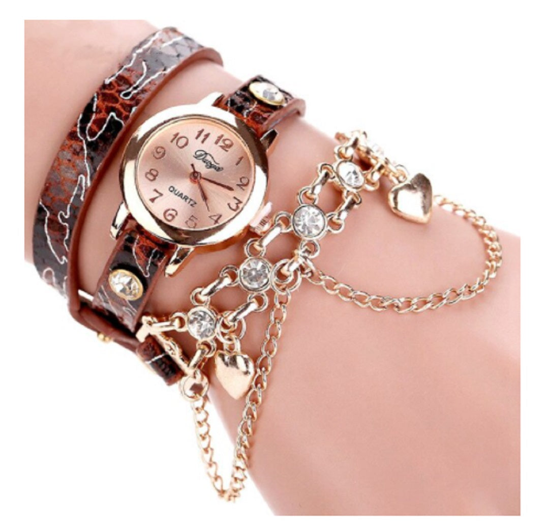 Long Chain Bracelet Wrist Watch