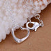 Sterling Silver Butterfly Heart Chain Necklace-Necklace-Kirijewels.com-Silver-Kirijewels.com