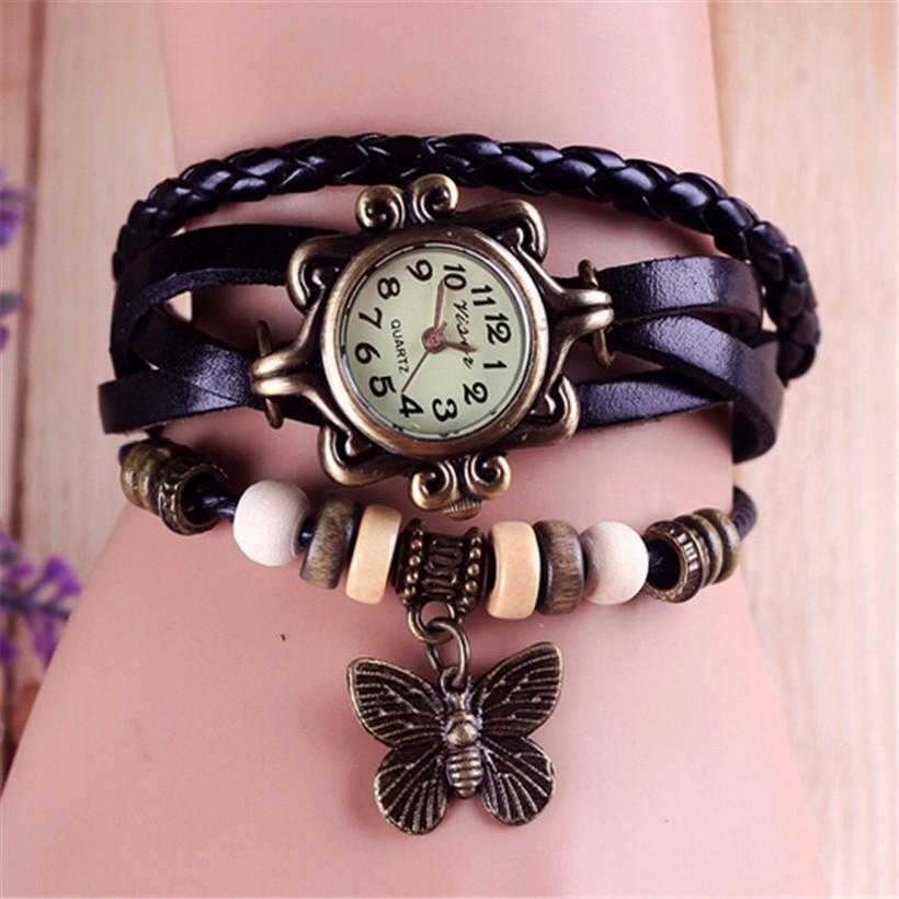 Butterfly Wristband Watch-Watch-Kirijewels.com-brown-Kirijewels.com
