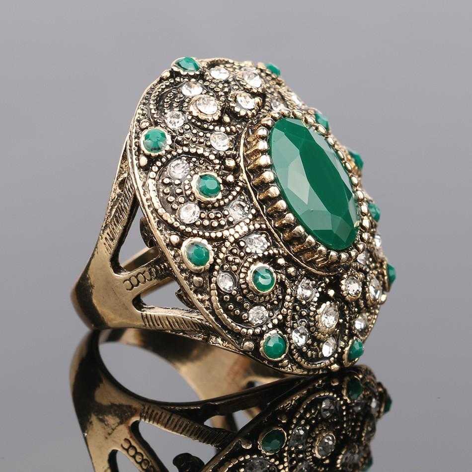 Anillo Big Turquoise Wedding Ring-Rings-Kirijewels.com-7-Green-Kirijewels.com