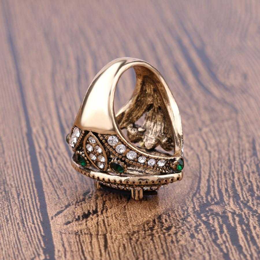 Free Mosaic Green Crystal Wedding Ring-Rings-Kirijewels.com-8-Black-Kirijewels.com