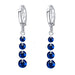 Long Crystal Rhinestone Pendant Drop Earrings-Drop Earrings-Kirijewels.com-Gold Green 26K100-Kirijewels.com