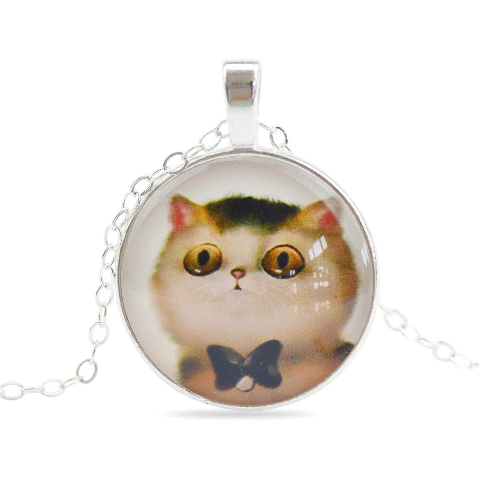 Lanqueen Kitty Cat Pendant Necklace Jewelry for India | Ubuy