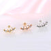 Free Flower Crystal Stud Earrings-Stud Earrings-Kirijewels.com-Rose gold-Kirijewels.com