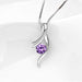 Free Sterling Silver Water Drop Necklace-Necklace-Kirijewels.com-Purple-Kirijewels.com