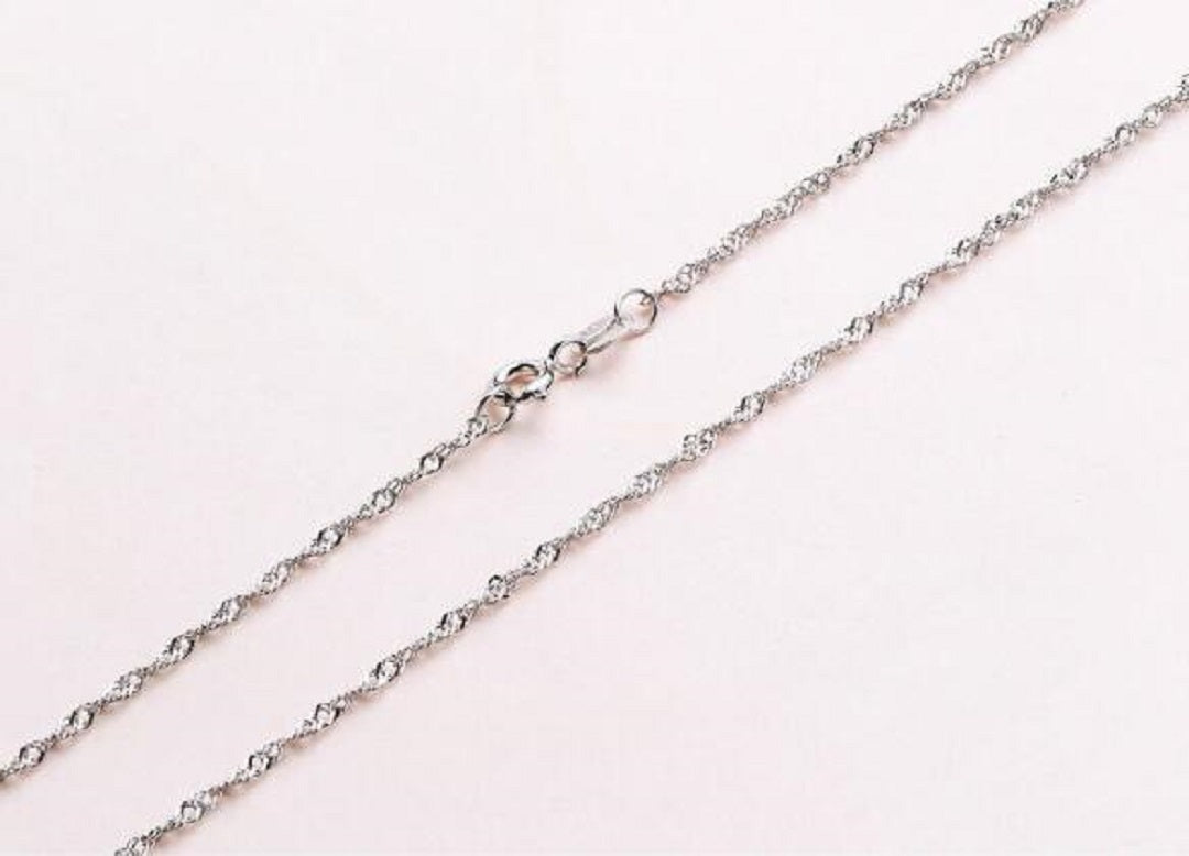 Lobster Clasp Adjustable 100% 925 Sterling Silver Chain Necklace