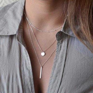 Coin Necklace-Necklace-Kirijewels.com-Silver Plated-Kirijewels.com