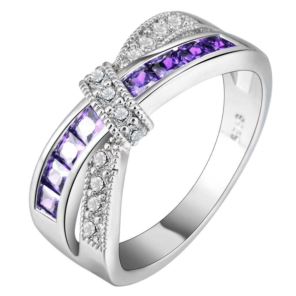 Cross Amethyst Wedding Ring-Ring-Kirijewels.com-6-purple silver-Kirijewels.com